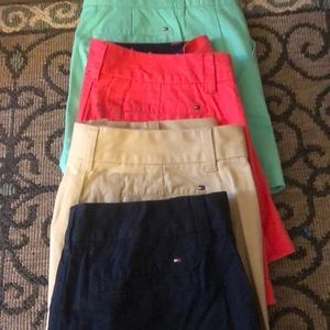 Tommy Hilfiger Shorts in Mint Green, Navy Blue, Tan, and Coral as a Set